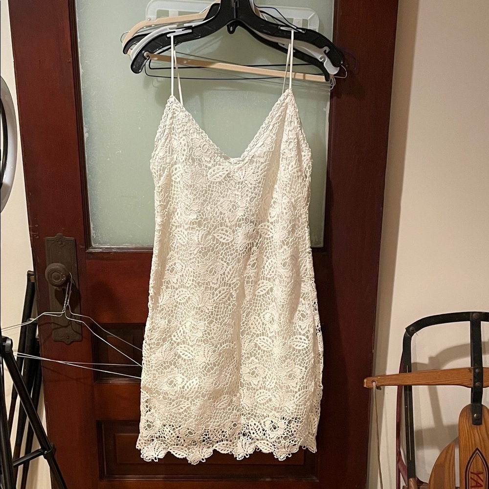 rag & bone Aleah Ivory Crochet Lace Slip